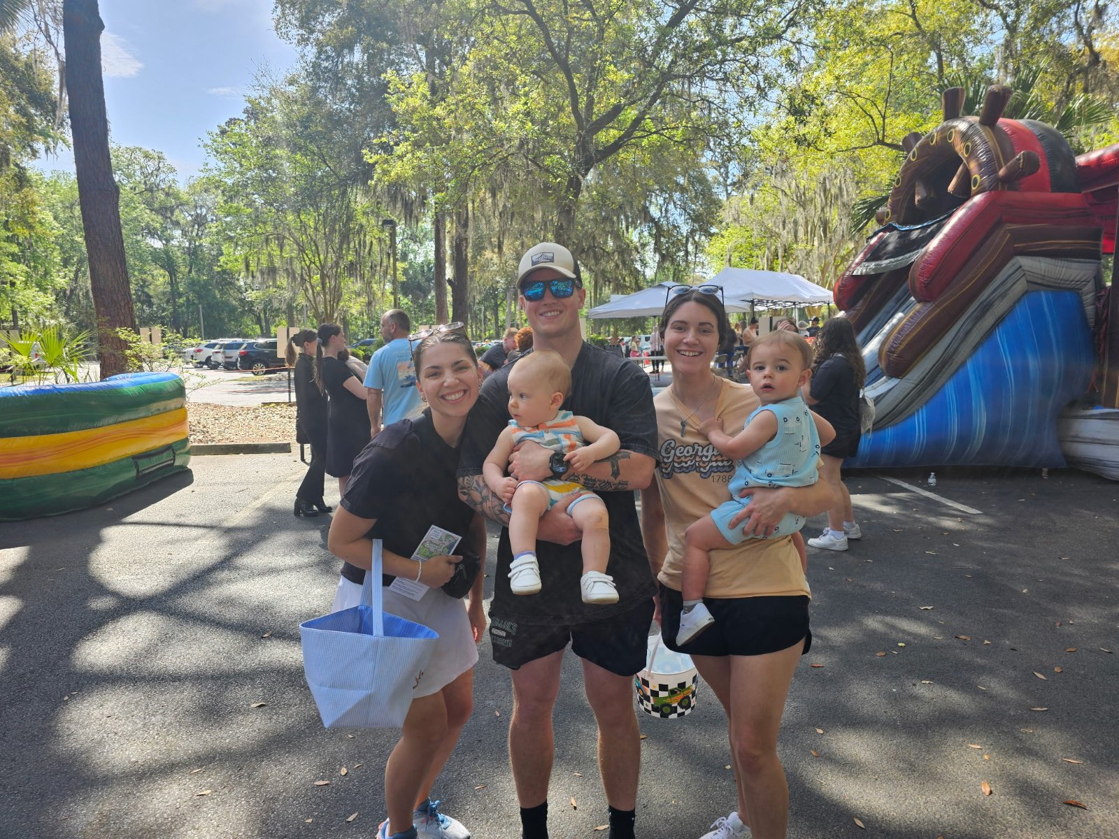 A family at a Central Kids event