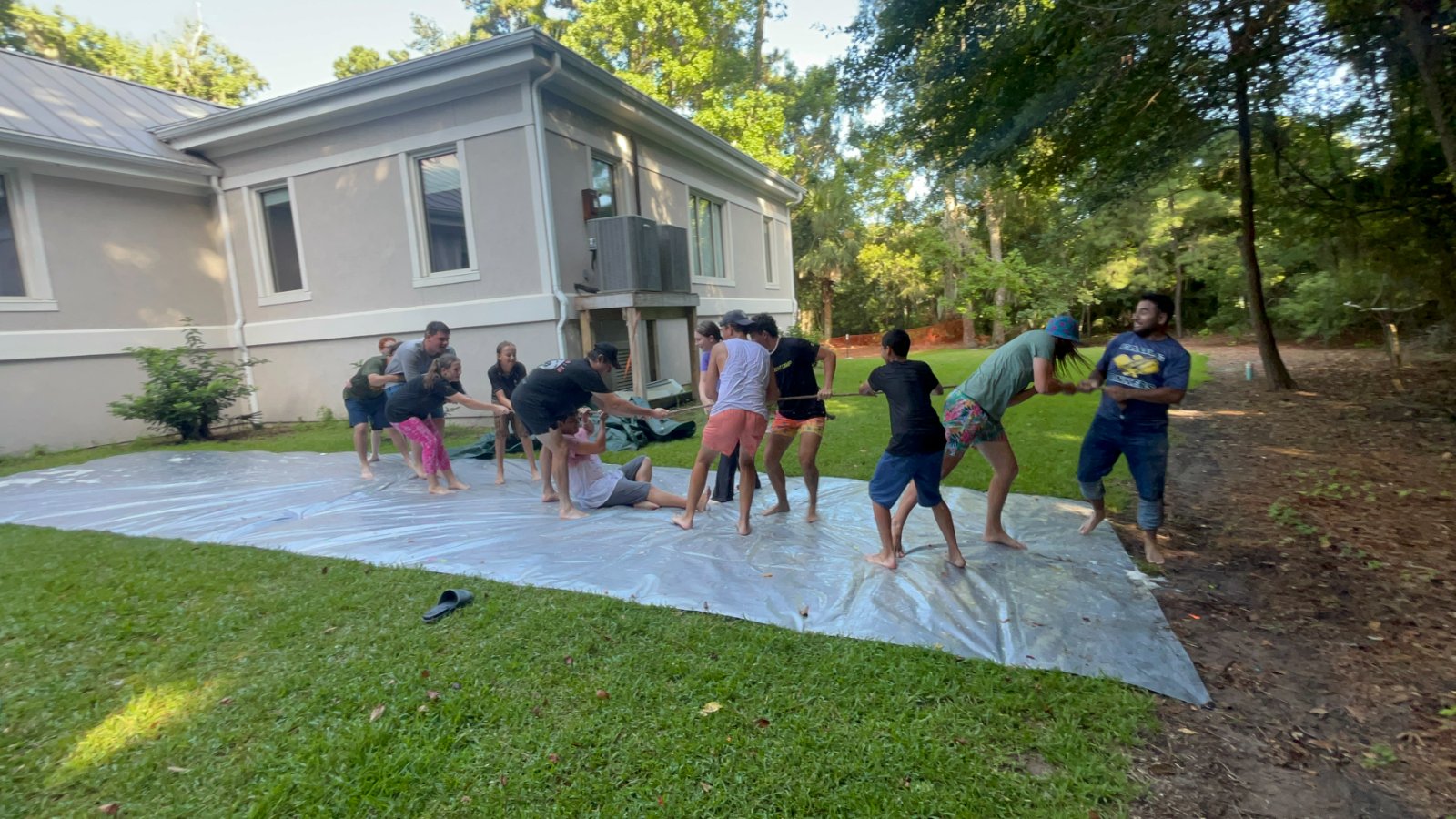 Central Students playing games together on a night out
